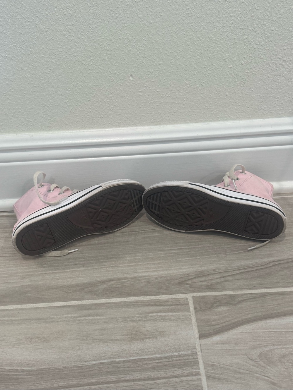 Converse Kids Pink High Top Chuck Taylor Sneakers - Picture 6 of 6
